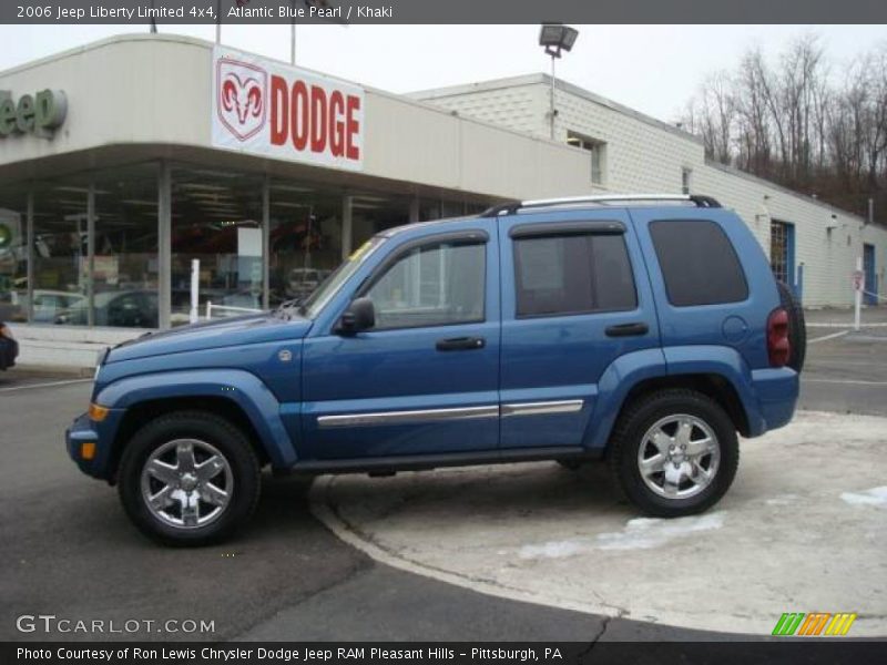 Atlantic Blue Pearl / Khaki 2006 Jeep Liberty Limited 4x4
