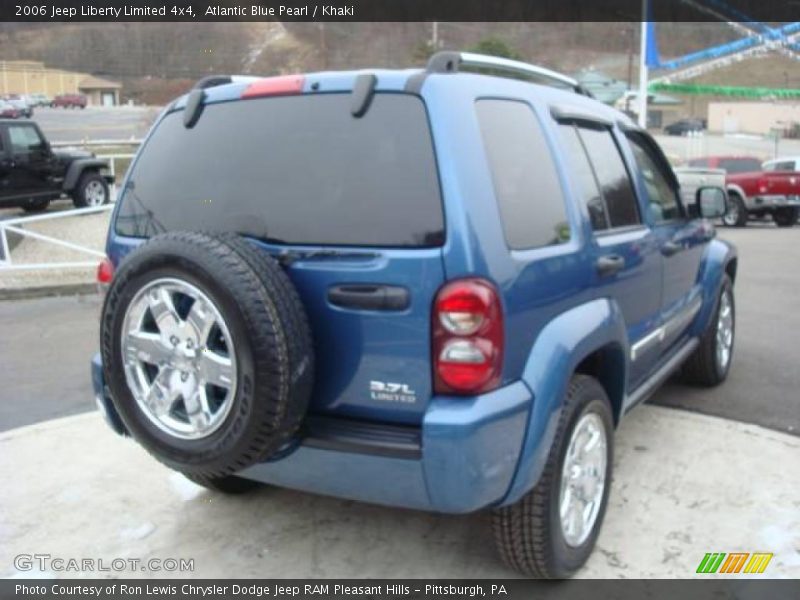 Atlantic Blue Pearl / Khaki 2006 Jeep Liberty Limited 4x4
