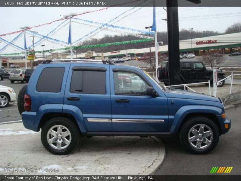 Atlantic Blue Pearl / Khaki 2006 Jeep Liberty Limited 4x4