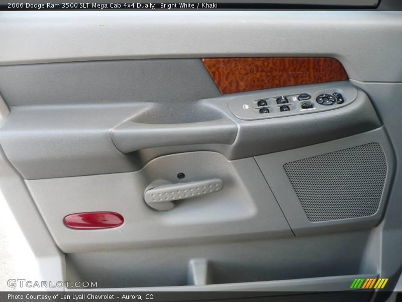 Bright White / Khaki 2006 Dodge Ram 3500 SLT Mega Cab 4x4 Dually