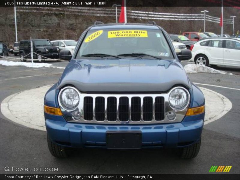 Atlantic Blue Pearl / Khaki 2006 Jeep Liberty Limited 4x4