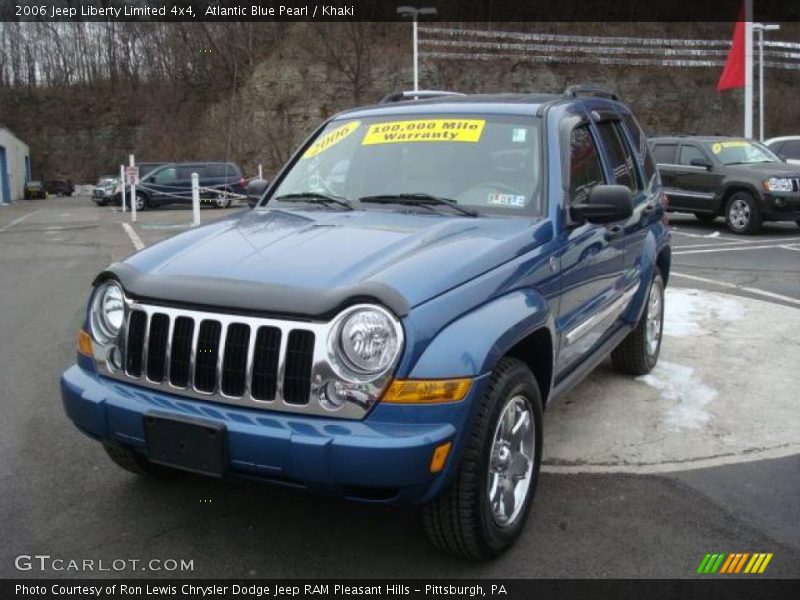 Atlantic Blue Pearl / Khaki 2006 Jeep Liberty Limited 4x4