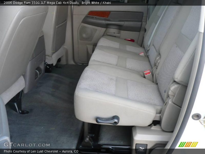 Bright White / Khaki 2006 Dodge Ram 3500 SLT Mega Cab 4x4 Dually