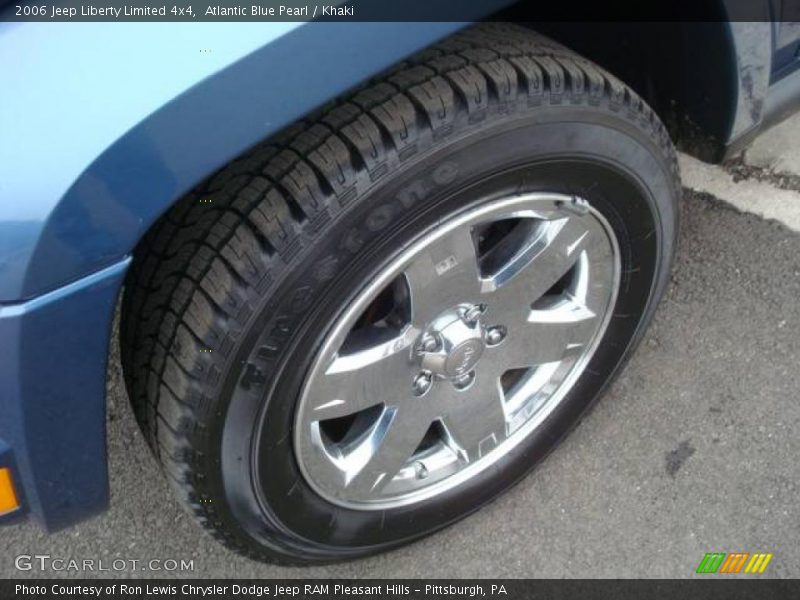 Atlantic Blue Pearl / Khaki 2006 Jeep Liberty Limited 4x4