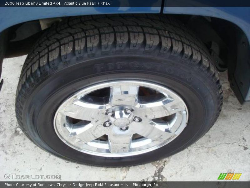 Atlantic Blue Pearl / Khaki 2006 Jeep Liberty Limited 4x4