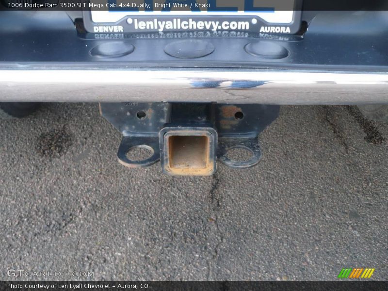 Bright White / Khaki 2006 Dodge Ram 3500 SLT Mega Cab 4x4 Dually