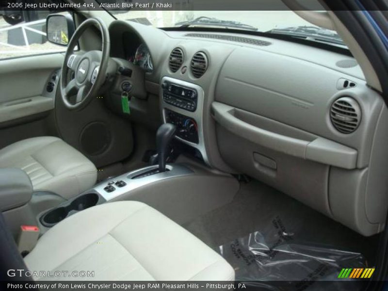 Atlantic Blue Pearl / Khaki 2006 Jeep Liberty Limited 4x4