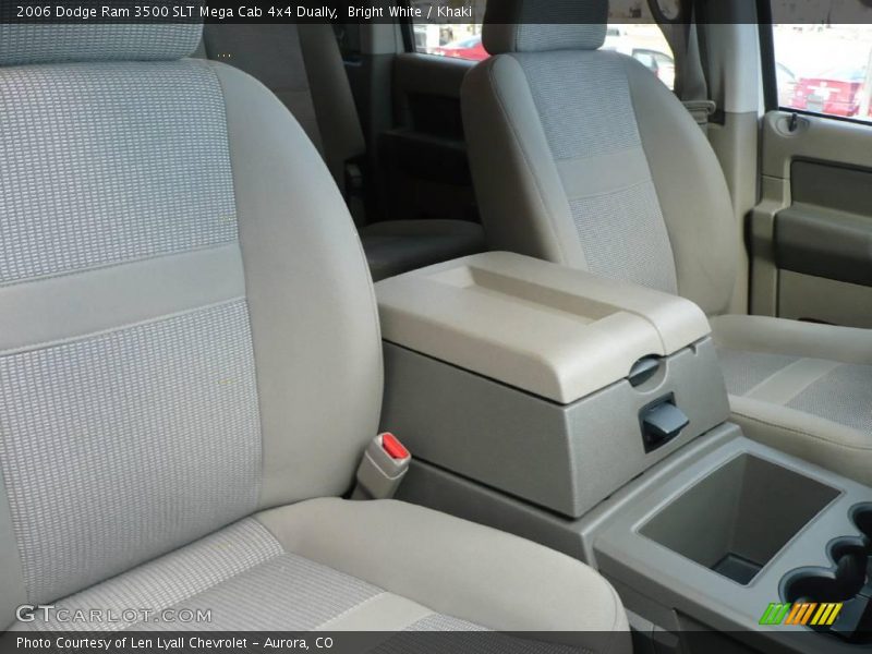 Bright White / Khaki 2006 Dodge Ram 3500 SLT Mega Cab 4x4 Dually