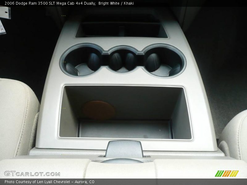 Bright White / Khaki 2006 Dodge Ram 3500 SLT Mega Cab 4x4 Dually