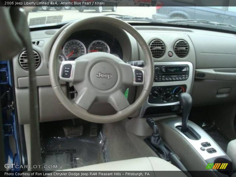 Atlantic Blue Pearl / Khaki 2006 Jeep Liberty Limited 4x4