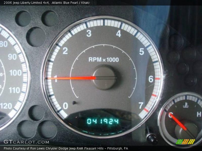 Atlantic Blue Pearl / Khaki 2006 Jeep Liberty Limited 4x4