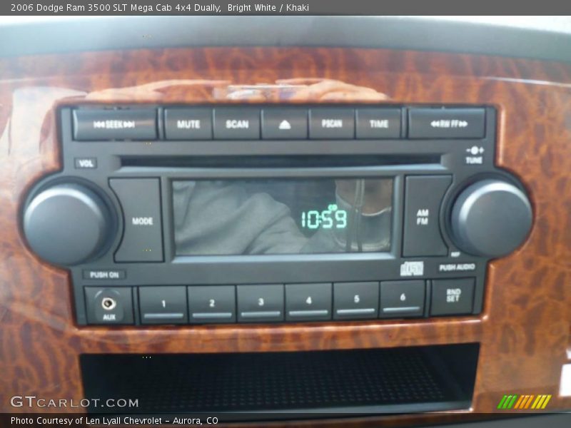 Bright White / Khaki 2006 Dodge Ram 3500 SLT Mega Cab 4x4 Dually