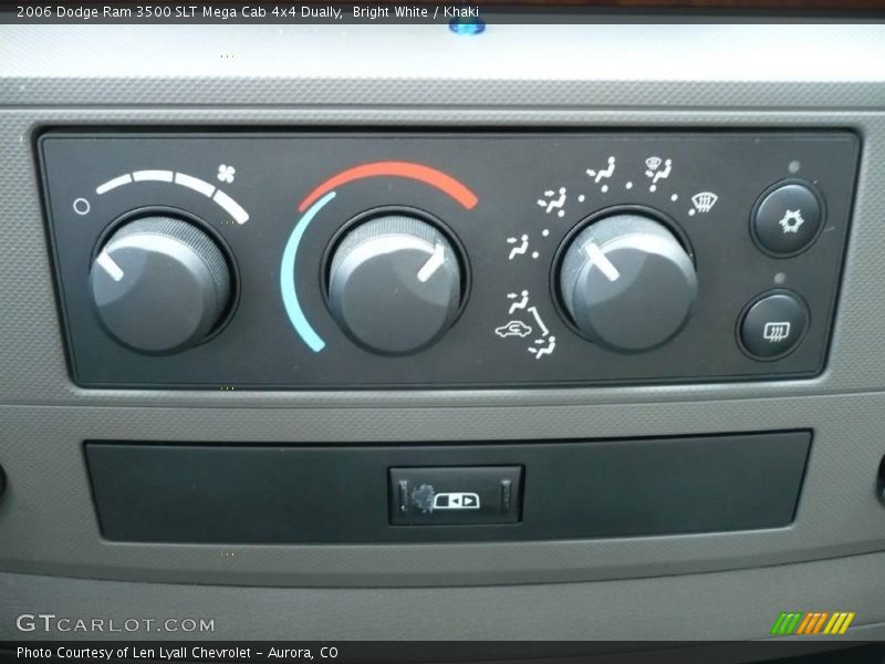 Bright White / Khaki 2006 Dodge Ram 3500 SLT Mega Cab 4x4 Dually