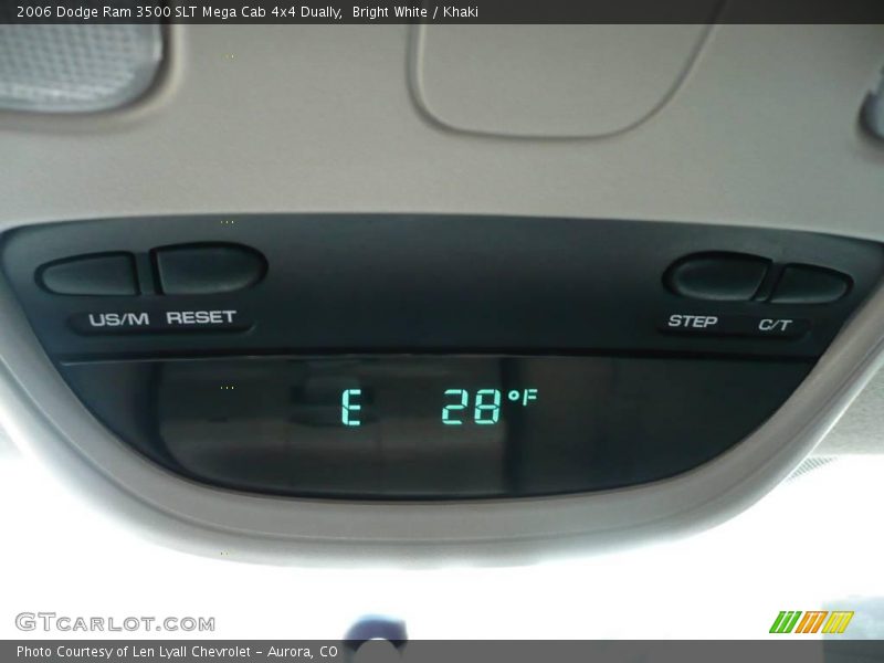 Bright White / Khaki 2006 Dodge Ram 3500 SLT Mega Cab 4x4 Dually