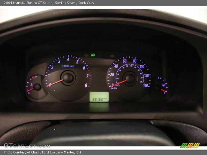 Sterling Silver / Dark Gray 2004 Hyundai Elantra GT Sedan