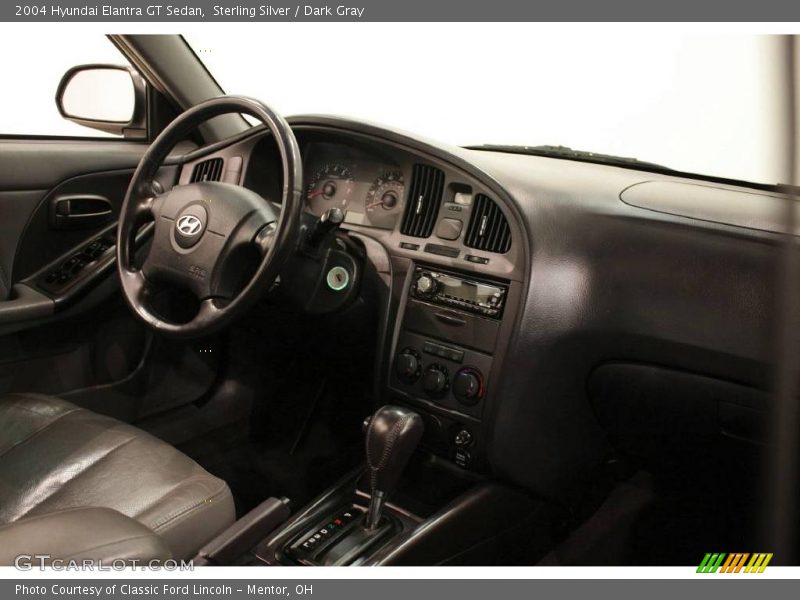 Sterling Silver / Dark Gray 2004 Hyundai Elantra GT Sedan