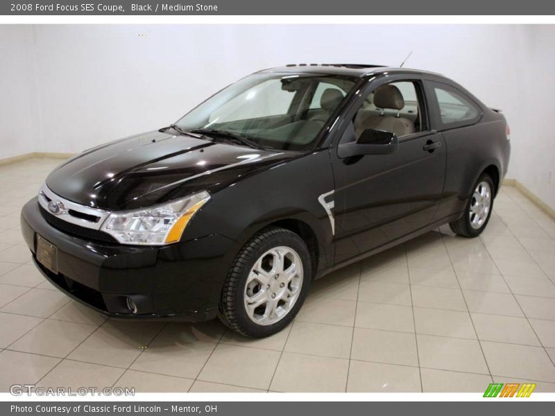 Black / Medium Stone 2008 Ford Focus SES Coupe