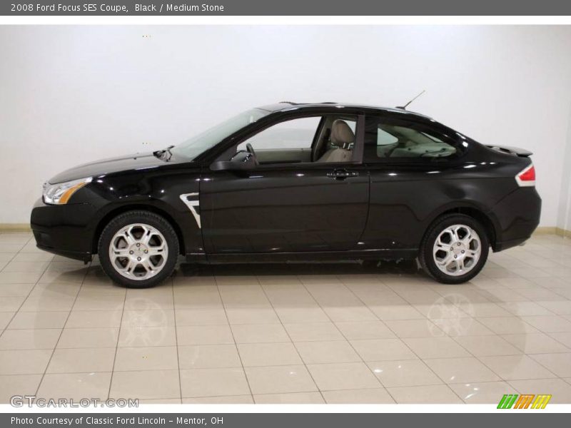 Black / Medium Stone 2008 Ford Focus SES Coupe
