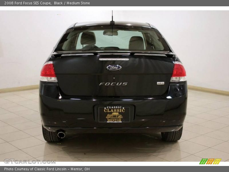 Black / Medium Stone 2008 Ford Focus SES Coupe