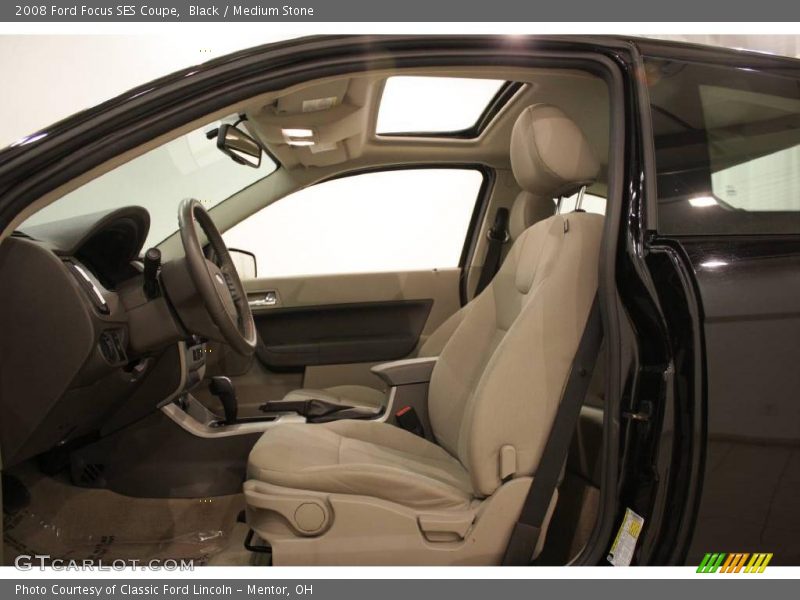 Black / Medium Stone 2008 Ford Focus SES Coupe