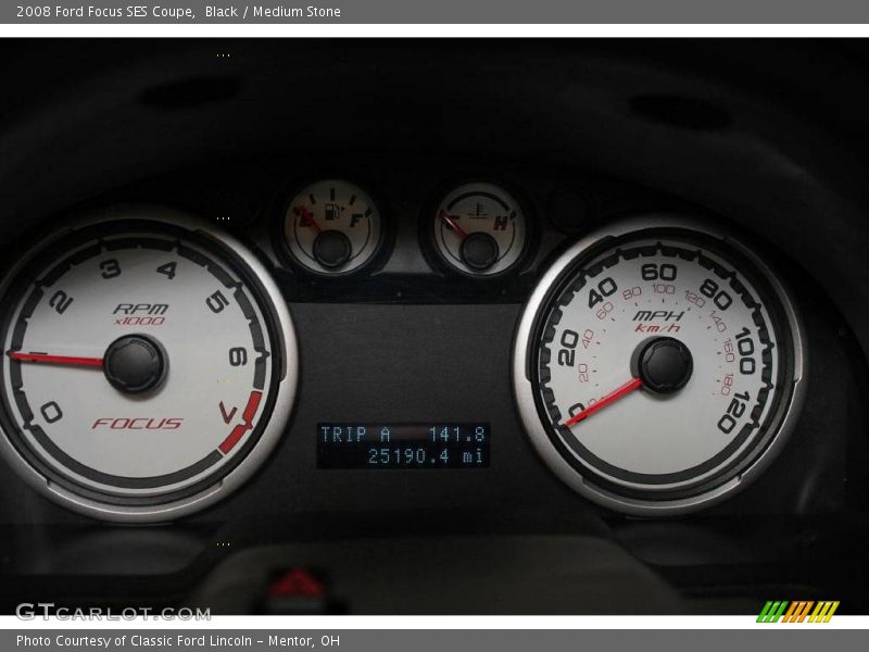 Black / Medium Stone 2008 Ford Focus SES Coupe