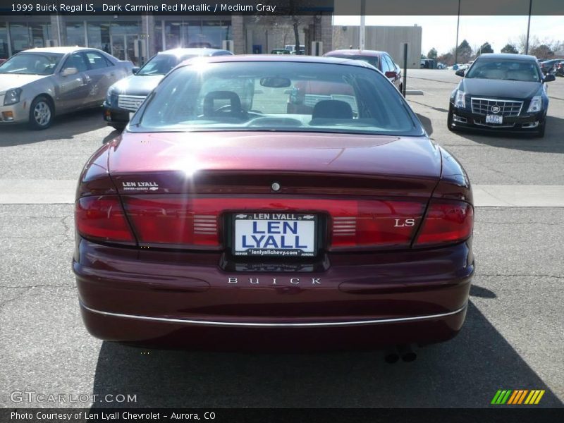 Dark Carmine Red Metallic / Medium Gray 1999 Buick Regal LS