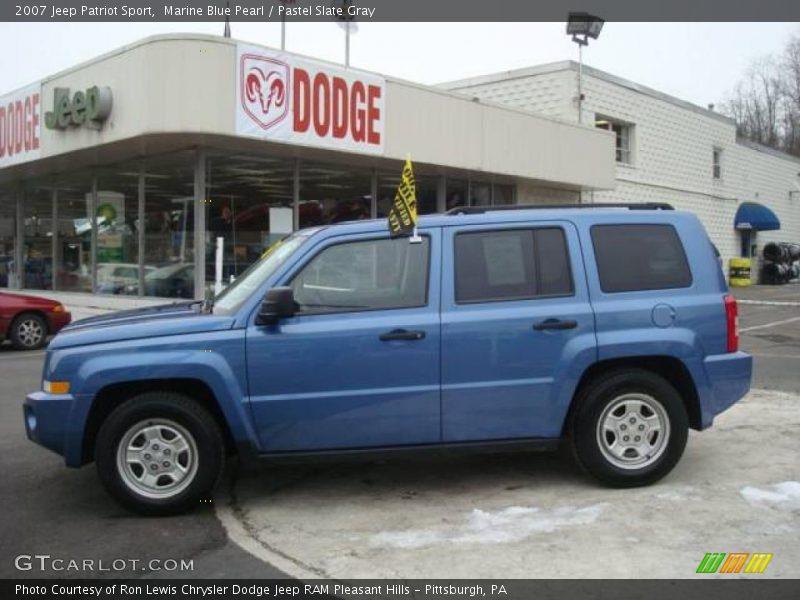 Marine Blue Pearl / Pastel Slate Gray 2007 Jeep Patriot Sport
