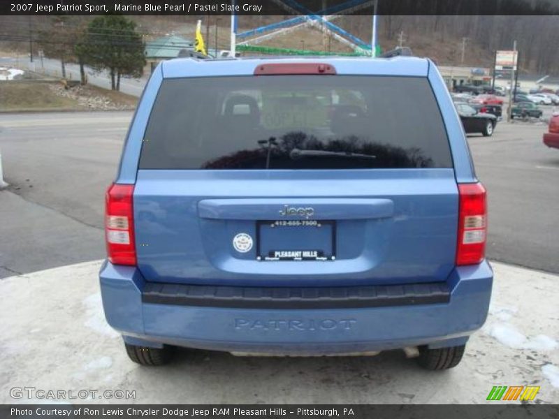 Marine Blue Pearl / Pastel Slate Gray 2007 Jeep Patriot Sport