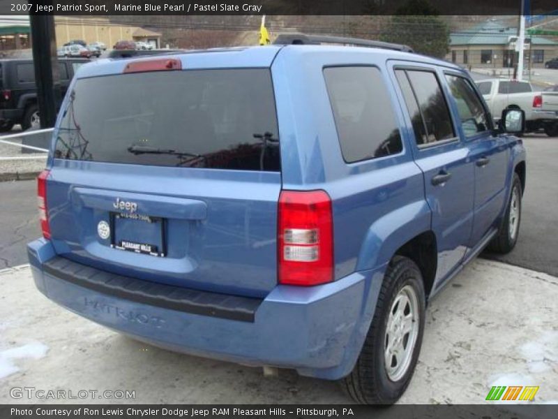 Marine Blue Pearl / Pastel Slate Gray 2007 Jeep Patriot Sport