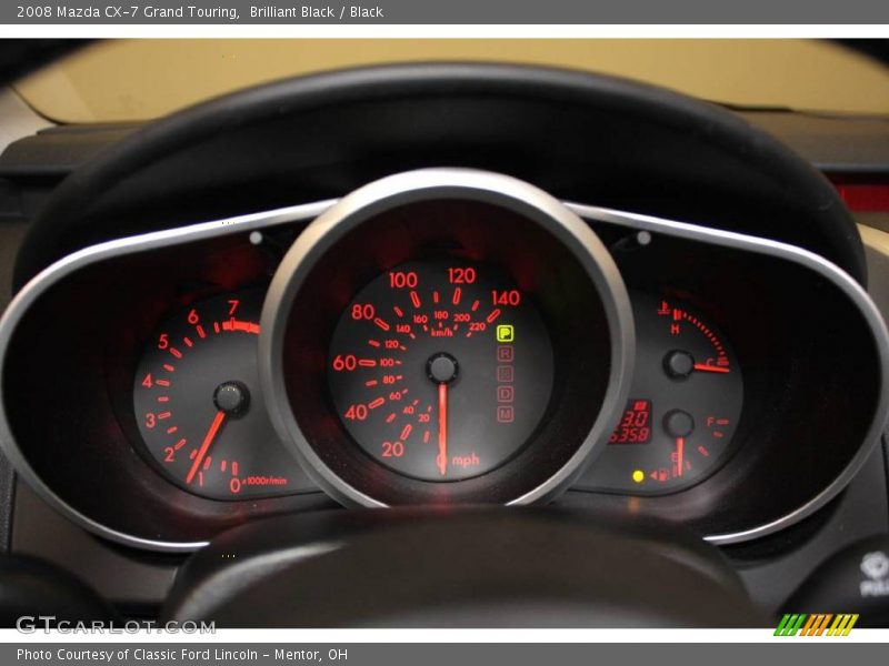 Brilliant Black / Black 2008 Mazda CX-7 Grand Touring
