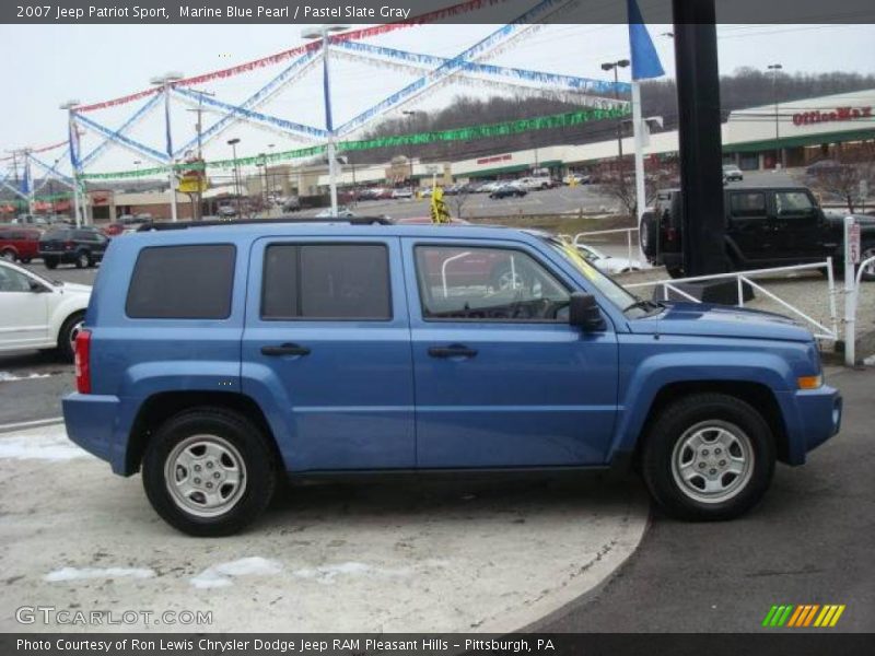 Marine Blue Pearl / Pastel Slate Gray 2007 Jeep Patriot Sport