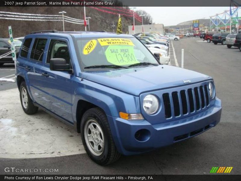 Marine Blue Pearl / Pastel Slate Gray 2007 Jeep Patriot Sport