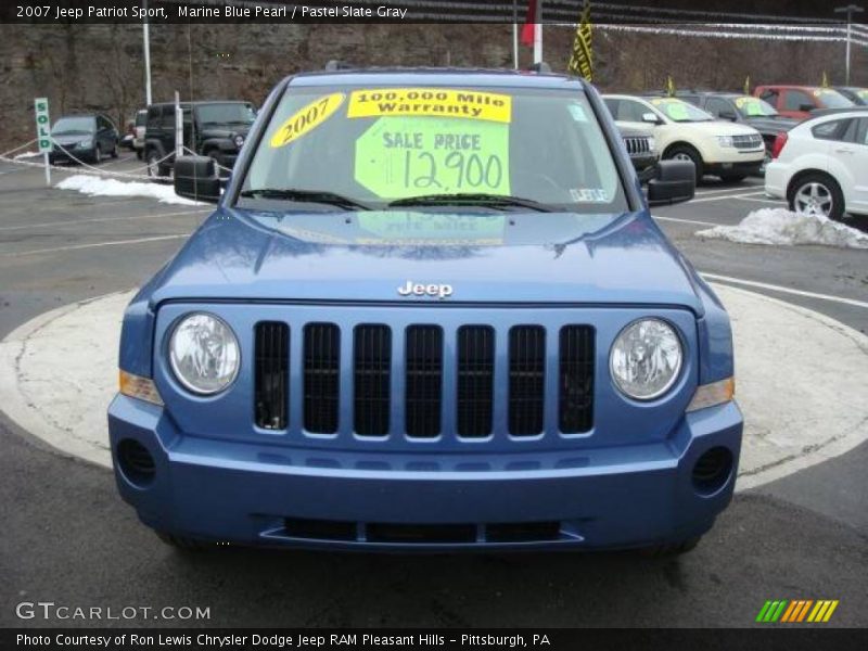 Marine Blue Pearl / Pastel Slate Gray 2007 Jeep Patriot Sport