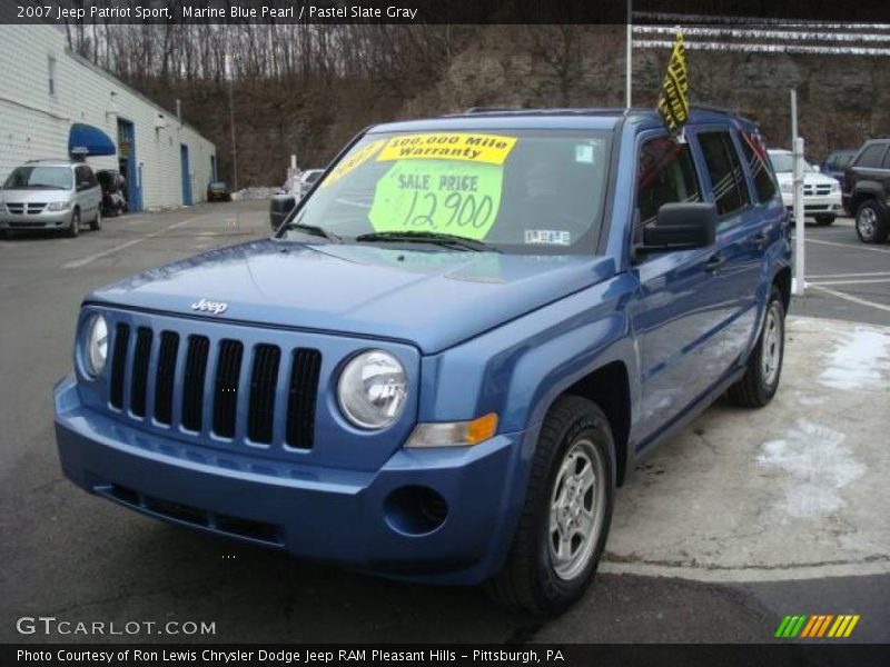 Marine Blue Pearl / Pastel Slate Gray 2007 Jeep Patriot Sport