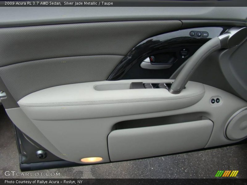 Silver Jade Metallic / Taupe 2009 Acura RL 3.7 AWD Sedan