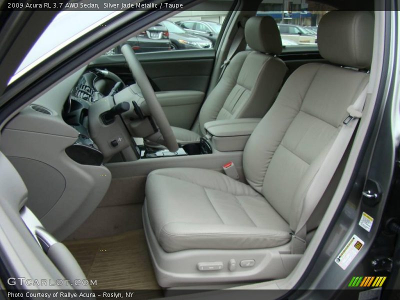 Silver Jade Metallic / Taupe 2009 Acura RL 3.7 AWD Sedan