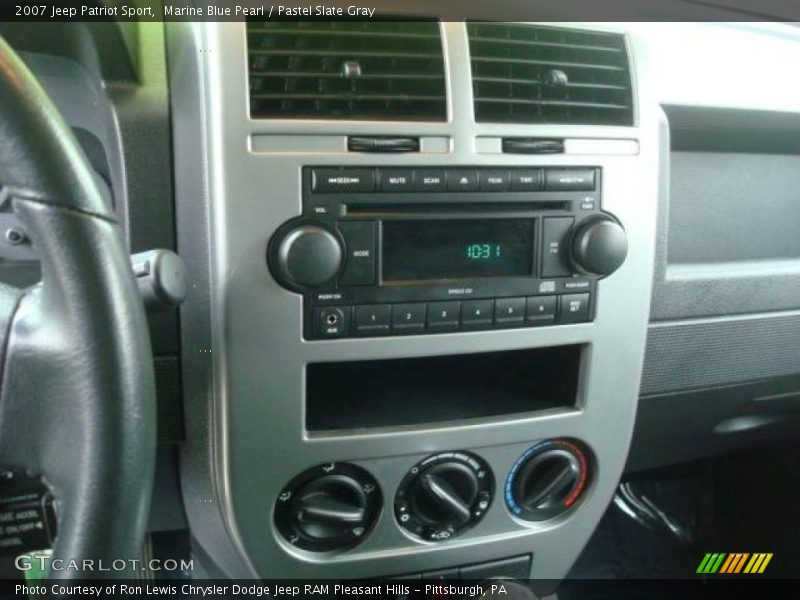 Marine Blue Pearl / Pastel Slate Gray 2007 Jeep Patriot Sport