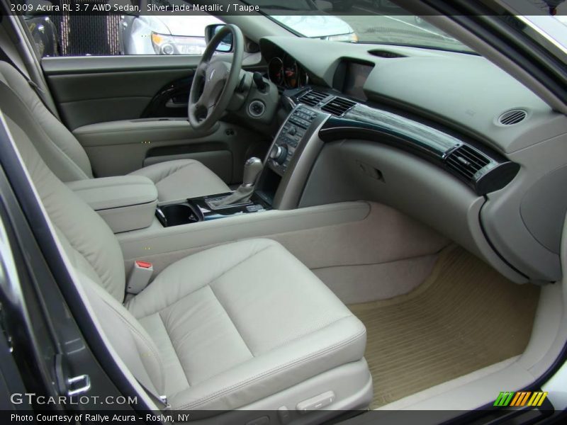 Silver Jade Metallic / Taupe 2009 Acura RL 3.7 AWD Sedan