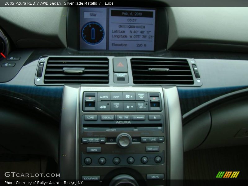 Silver Jade Metallic / Taupe 2009 Acura RL 3.7 AWD Sedan