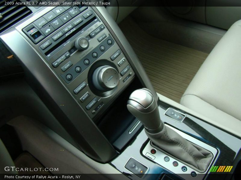 Silver Jade Metallic / Taupe 2009 Acura RL 3.7 AWD Sedan