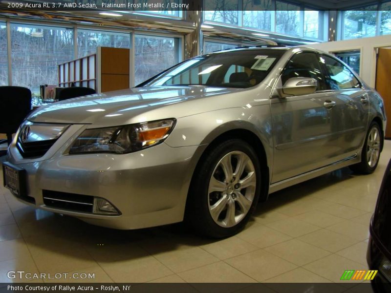 Platinum Frost Metallic / Ebony 2009 Acura RL 3.7 AWD Sedan