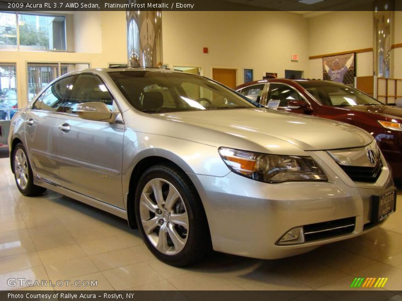 Platinum Frost Metallic / Ebony 2009 Acura RL 3.7 AWD Sedan