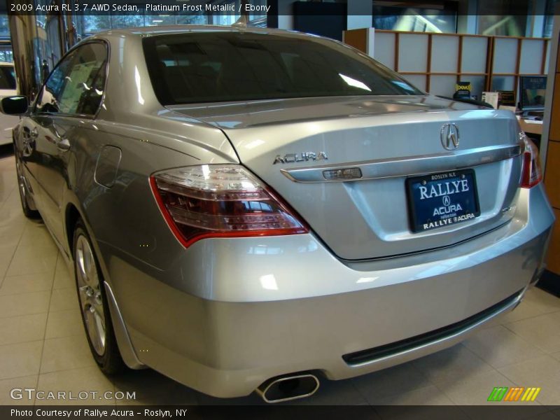 Platinum Frost Metallic / Ebony 2009 Acura RL 3.7 AWD Sedan