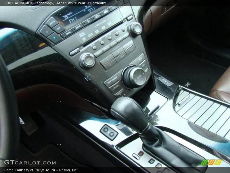 Aspen White Pearl / Bordeaux 2007 Acura MDX Technology