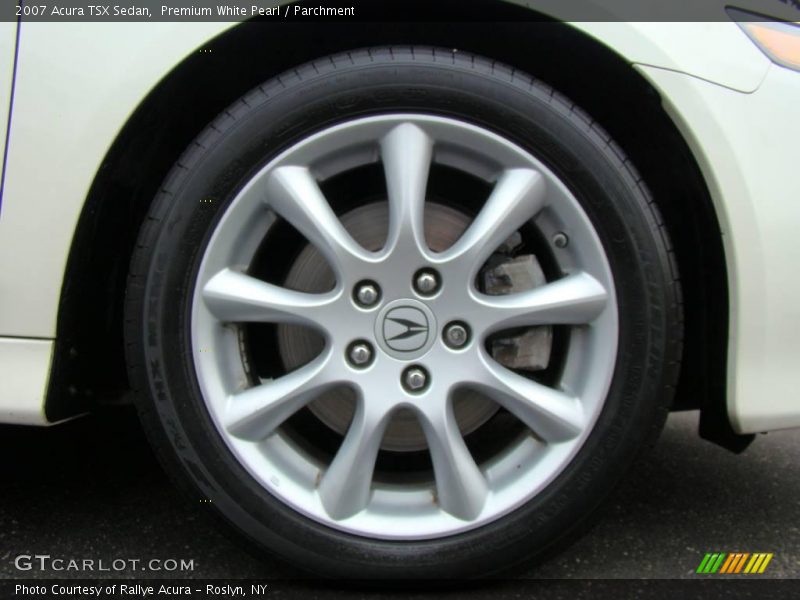 Premium White Pearl / Parchment 2007 Acura TSX Sedan