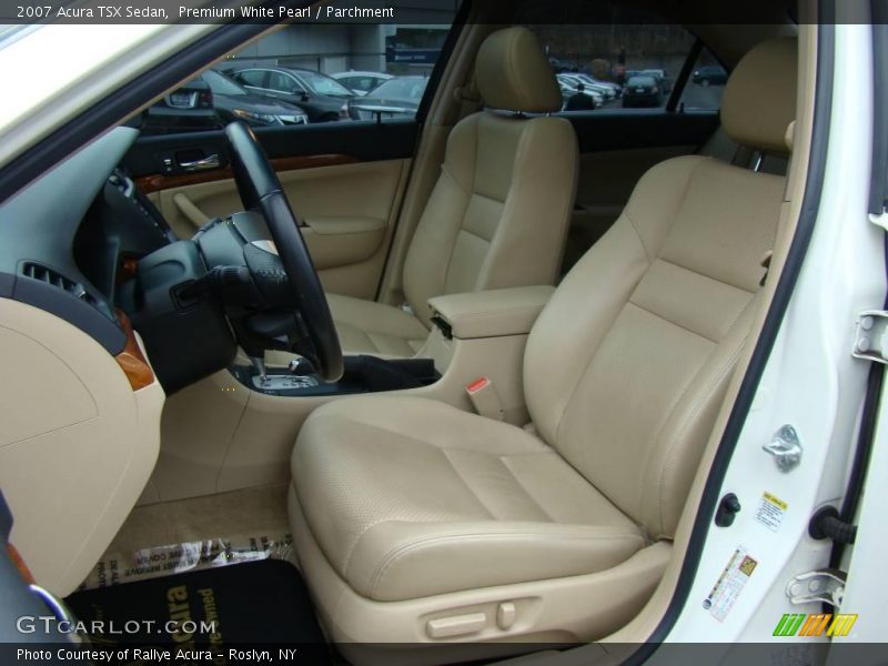 Premium White Pearl / Parchment 2007 Acura TSX Sedan