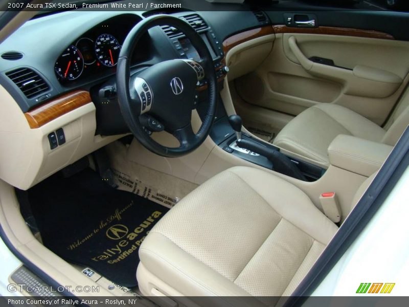 Premium White Pearl / Parchment 2007 Acura TSX Sedan