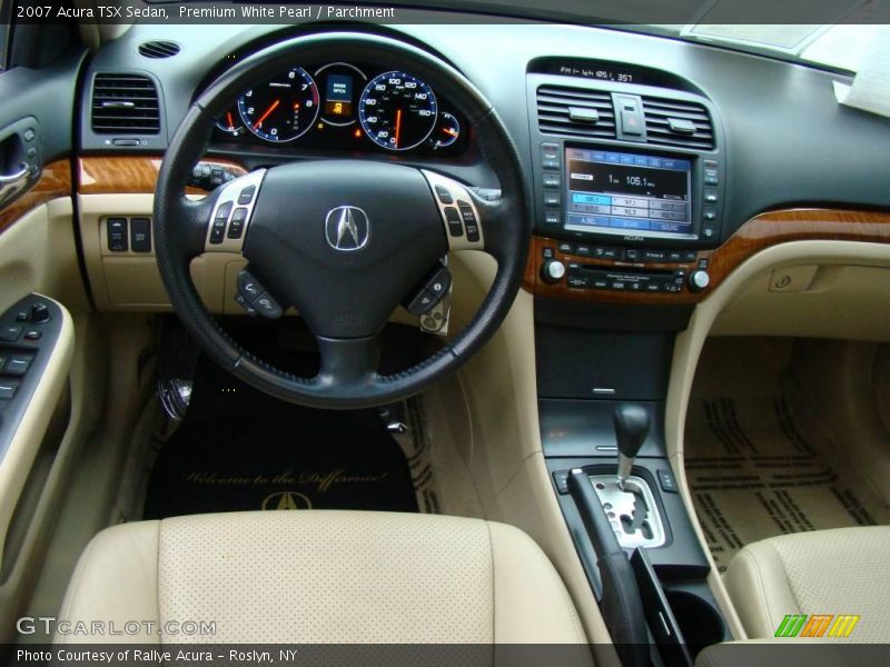 Premium White Pearl / Parchment 2007 Acura TSX Sedan