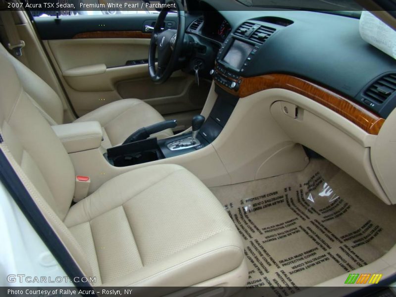 Premium White Pearl / Parchment 2007 Acura TSX Sedan