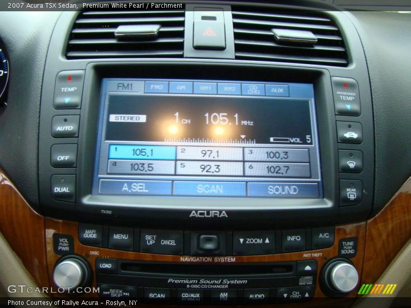 Premium White Pearl / Parchment 2007 Acura TSX Sedan